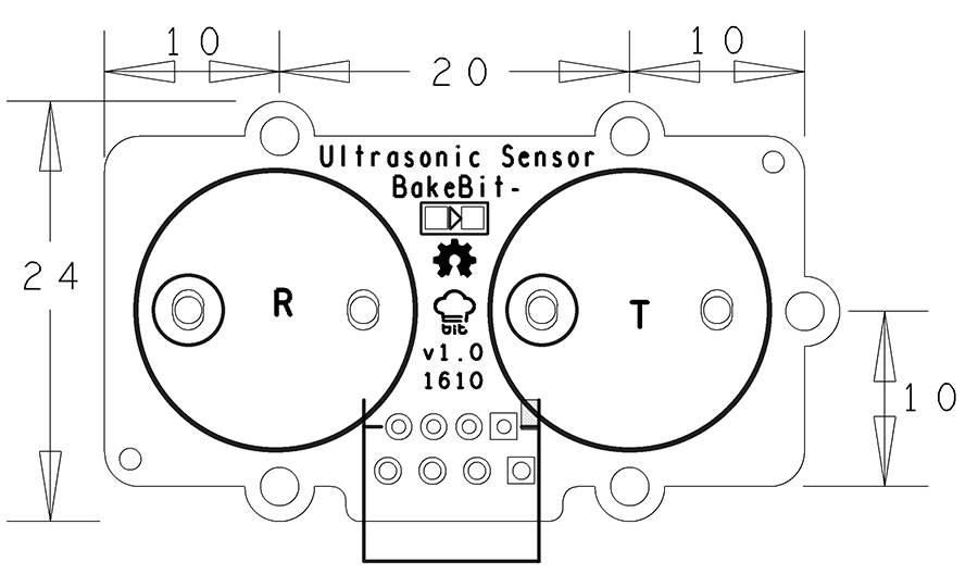 BakeBit - Ultrasonic_Top