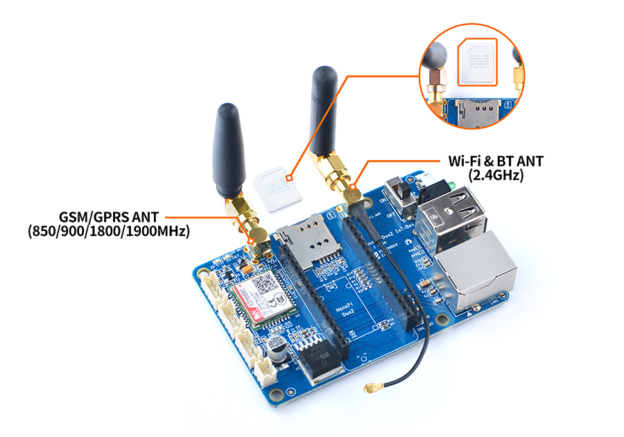 NanoPi Duo2 IoT-Box Assemble an antenna